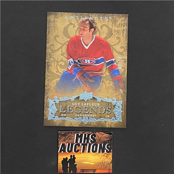 GUY LAFLEUR 2008-09 ARTIFACTS HOCKEY CARD #40/50 ONLY 50 MADE IN THE WORLD! (ref118)