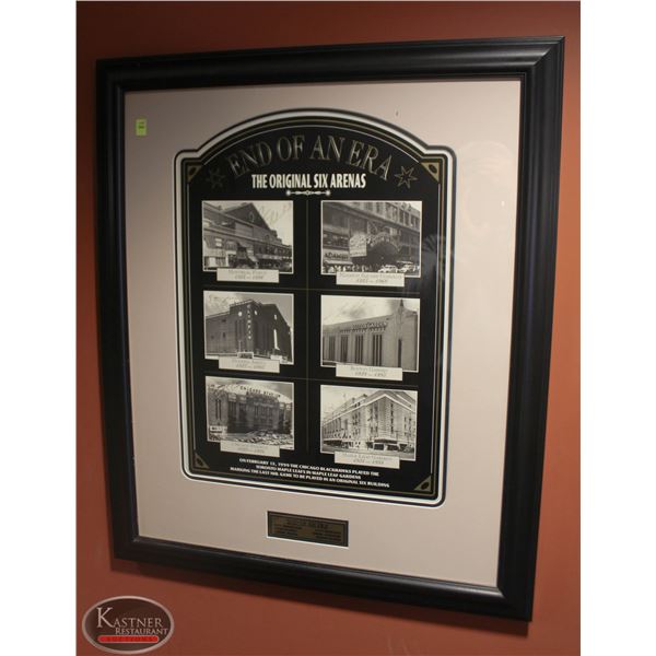 END OF AN ERA ORIGINAL SIX ARENAS FRAMED