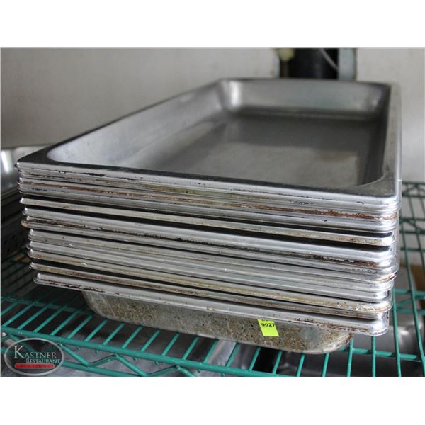 LOT OF 15 FULL SIZE S/S INSERTS 2" DEEP