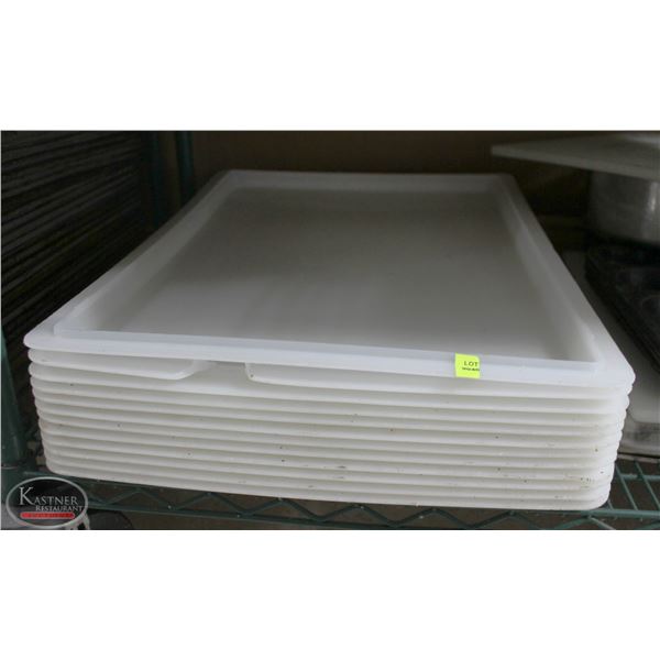 LOT OF 12  TOTE LIDS