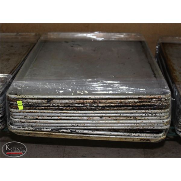 LOT OF 12 FULL SIZE BUN PANS