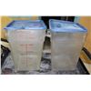 Image 1 : PAIR OF CAMBRO 22 QUART DRY STORAGE BINS /W LIDS