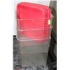 Image 1 : LOT OF 3  DRY STORAGE BINS /W LIDS