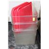 Image 1 : LOT OF 3  DRY STORAGE BINS /W LIDS