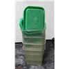 Image 1 : LOT OF 4  DRY STORAGE BINS 4 QUARTS /W