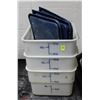 Image 1 : LOT OF 3  DRY STORAGE BINS 12 QUARTS
