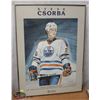 Image 1 : FRAMED EDMONTON OILERS MIKE KRUSHELNYSKI PRINT
