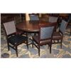 Image 1 : ROUND DINING TABLE /W SIX DINING CHAIRS