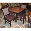 Image 1 : SQUARE DINING TABLE WITH FOUR DINING CHAIRS