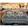 Image 1 : LOT OF 18 WINE GLASSES WITH DISH RACK