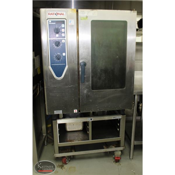 RATIONAL COMBI OVEN ON CASTORS