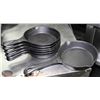 Image 1 : LOT OF 7 6" CAST IRON MINI FRYING PANS