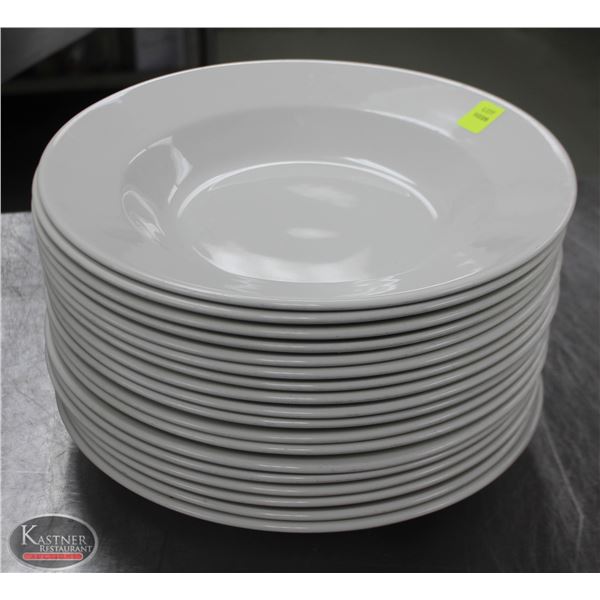 LOT OF 18 12" PASTA BOWLS