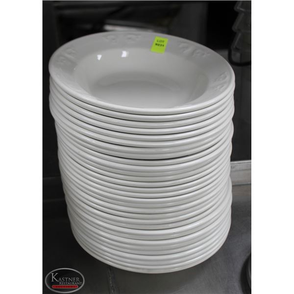LOT OF 30 8.5" SOUP BOWLS