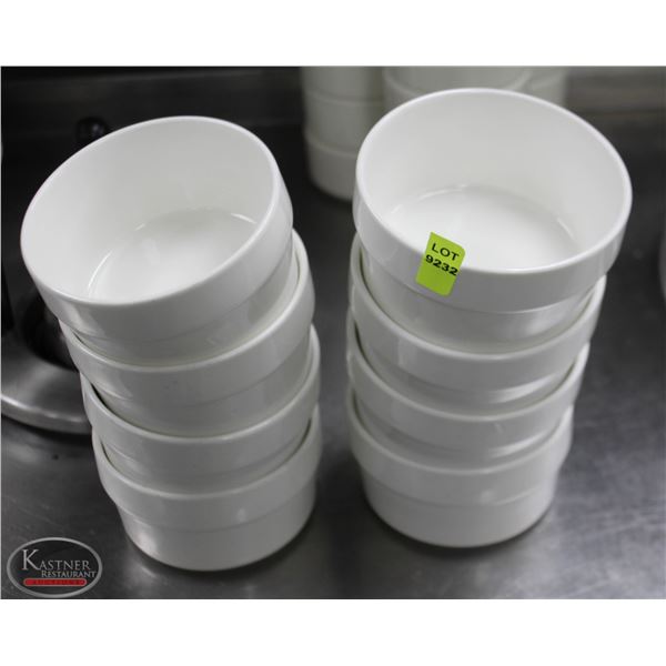 LOT OF 8 4" RAMEKINS