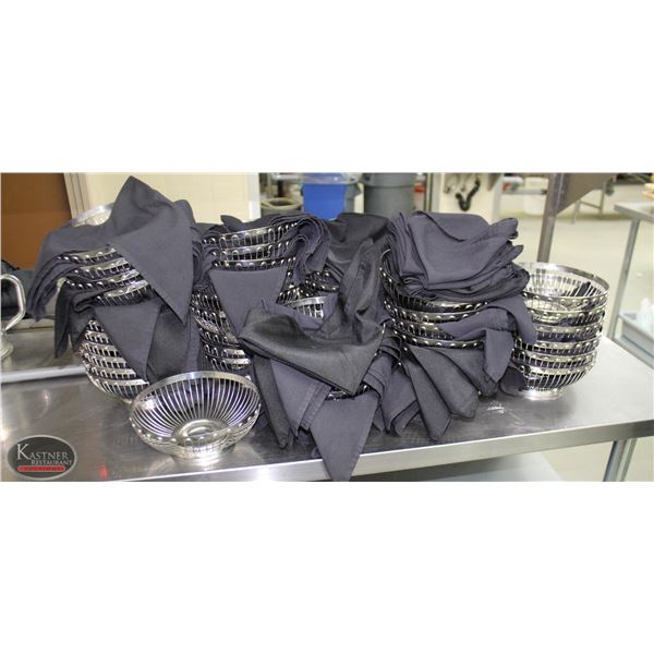 LOT OF 52 ROUND WIRE BASKETS WITH HIGH QUALITY