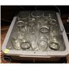 Image 1 : BUS BIN FULL WITH 14 ASSORTED GLASSES