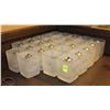 Image 1 : LOT OF 27 FROSTED GLASS TABLE TOP CANDLE HOLDERS