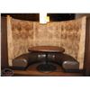 Image 1 : HALF CIRCLE BOOTH SEATING SECTION INCLUDING TABLE