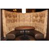 Image 1 : HALF CIRCLE BOOTH SEATING SECTION INCLUDING TABLE