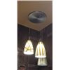 Image 2 : LOT OF 3 HANGING CLUSTER LIGHT FIXTURE