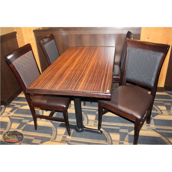 DINING TABLE WITH FOUR DINING CHAIRS