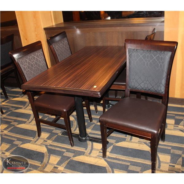 DINING TABLE WITH FOUR DINING CHAIRS