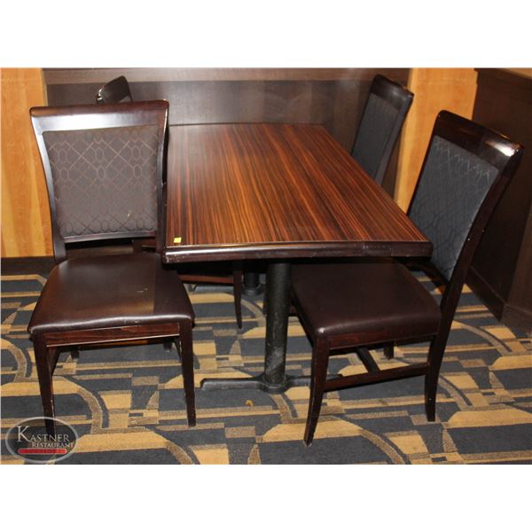 DINING TABLE WITH FOUR DINING CHAIRS
