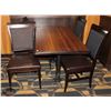 Image 1 : DINING TABLE WITH FOUR DINING CHAIRS
