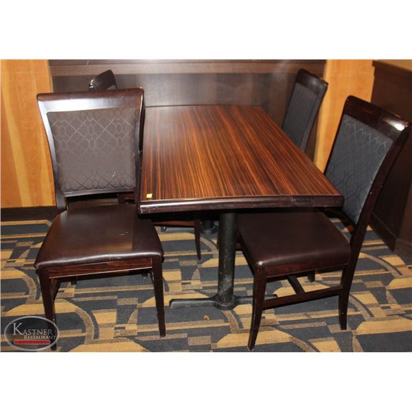 DINING TABLE WITH FOUR DINING CHAIRS