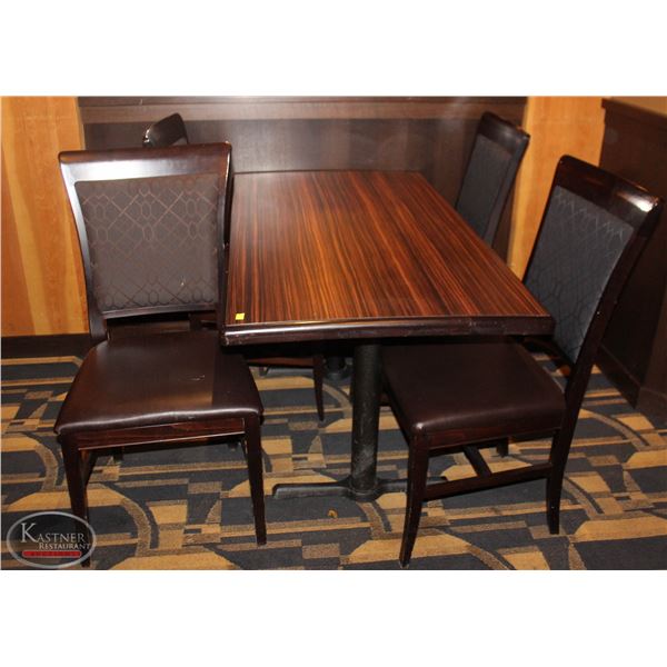 DINING TABLE WITH FOUR DINING CHAIRS