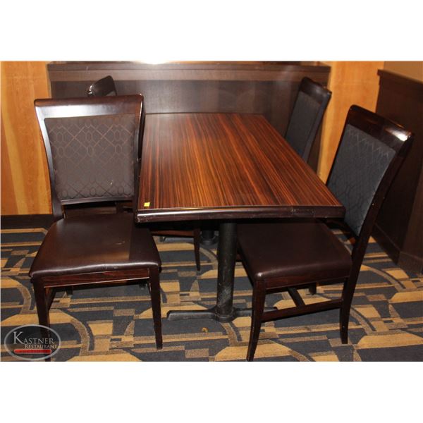 DINING TABLE WITH FOUR DINING CHAIRS