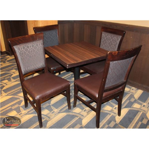 DINING TABLE WITH FOUR DINING CHAIRS