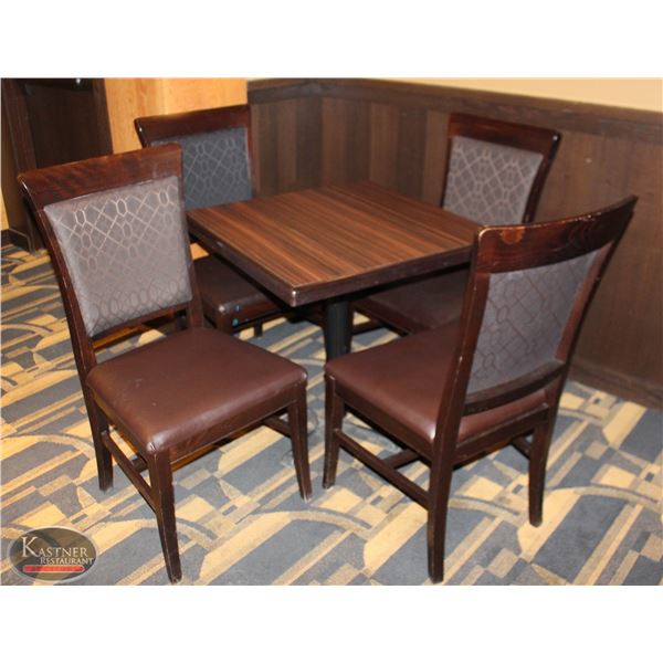 DINING TABLE WITH FOUR DINING CHAIRS