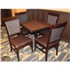 Image 1 : DINING TABLE WITH FOUR DINING CHAIRS