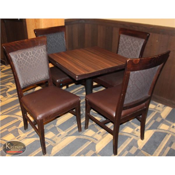 DINING TABLE WITH FOUR DINING CHAIRS