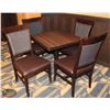 Image 1 : DINING TABLE WITH FOUR DINING CHAIRS