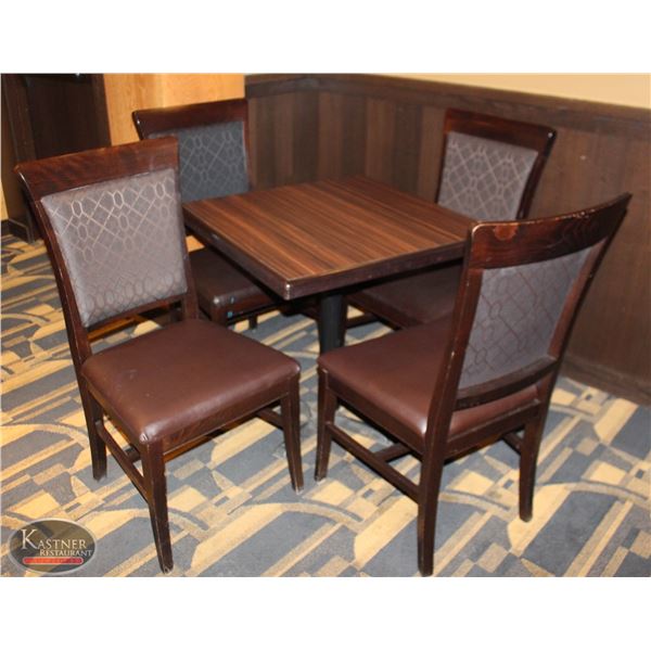 DINING TABLE WITH FOUR DINING CHAIRS