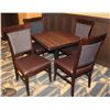 Image 1 : DINING TABLE WITH FOUR DINING CHAIRS