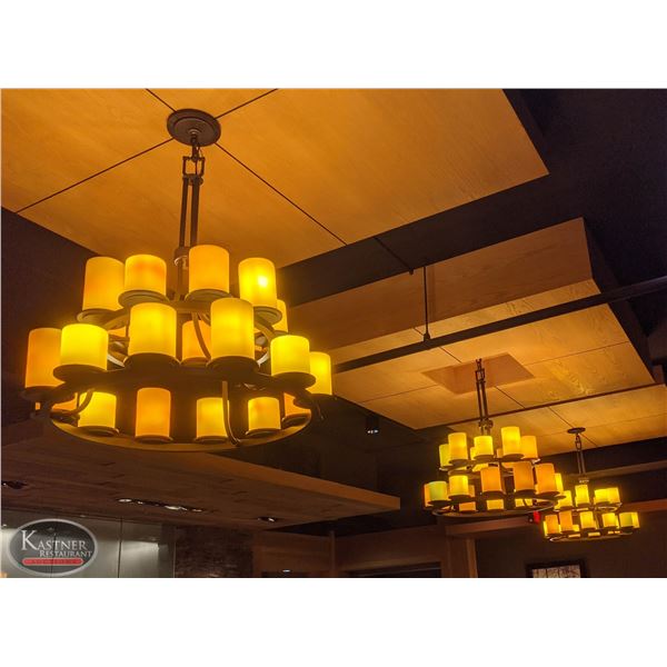 LOT OF 3 CHANDELIERS