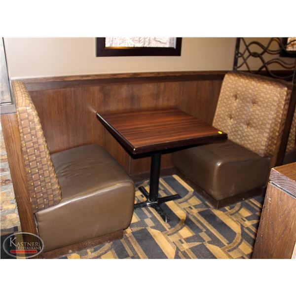 PAIR OF BOOTHS WITH DINING TABLE