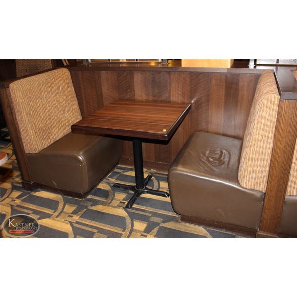 PAIR OF BOOTHS WITH DINING TABLE