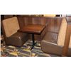 Image 1 : PAIR OF BOOTHS WITH DINING TABLE