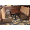 Image 1 : PAIR OF BOOTHS WITH DINING TABLE