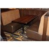 Image 1 : PAIR OF BOOTHS WITH DINING TABLE
