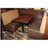 Image 1 : PAIR OF BOOTHS WITH DINING TABLE