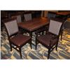 Image 1 : DINING TABLE WITH 4DINING & 2 ARM CHAIRS