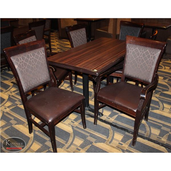 DINING TABLE WITH 6 DINING CHAIRS