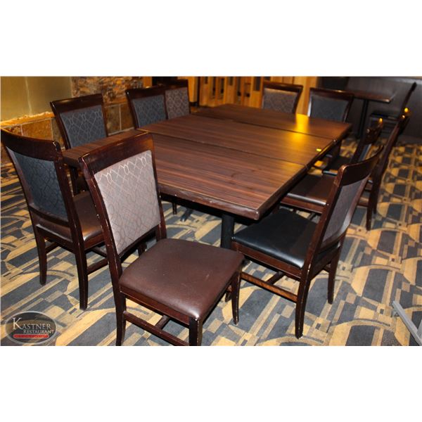 3 DINING TABLES WITH 10 DINING CHAIRS