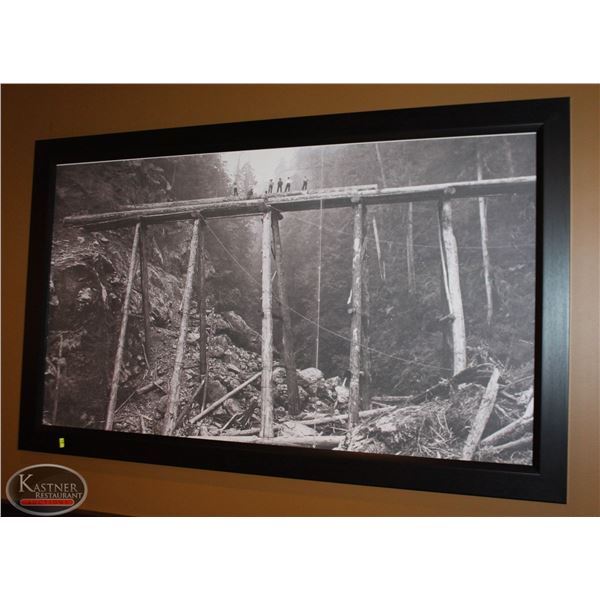 LARGE FRAMED CANVAS PRINT 60"X36"